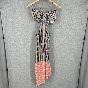 Anthropologie Bare Cutout Maxi Dress Size S Black Motif Summer Boho NEW $118
